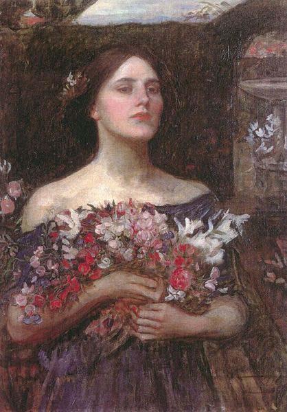 John William Waterhouse Gather Ye Rosebuds or Ophelia